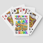 Jeu De Cartes Chauffeur de bus de rentrée des classes (dos)