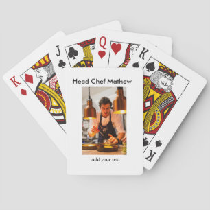 Jeu De Cartes Chef cuisinier ajouter nom texte hommes cuisine bo