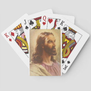 Jeu De Cartes Chef du Christ par Warner Sallman