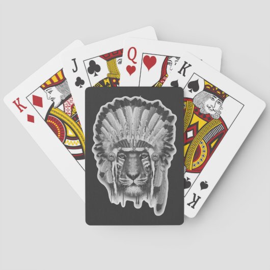 Jeu De Cartes Chef du tigre amérindien (dos)