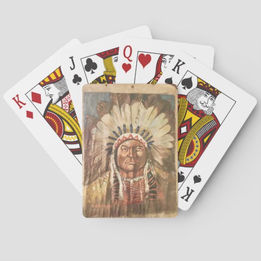 Jeu De Cartes Chef indien Sitting Bull (dos)
