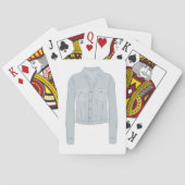 Jeu De Cartes Chemise bleu clair (dos)