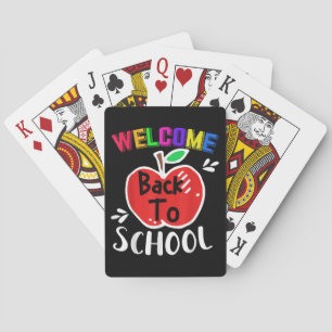 Jeu De Cartes Chemise de retour à l'école Drôle Enseignants Étud