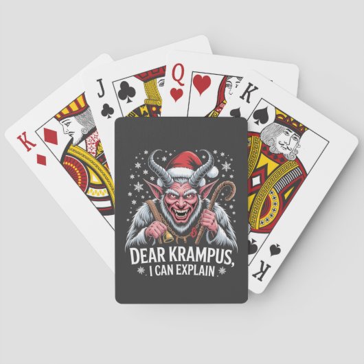 Jeu De Cartes Cher Krampus Je Peux Expliquer Noël Père Noël (dos)