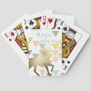 Jeu De Cartes Cherchez la licorne magique au quotidien or