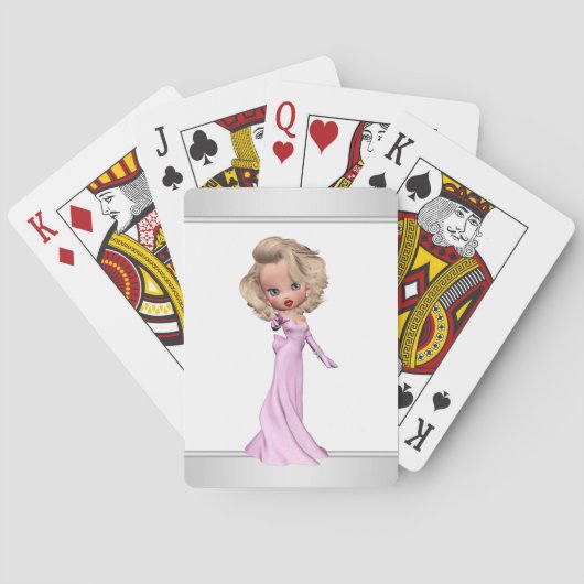 Jeu De Cartes Chère Diva Rose (dos)
