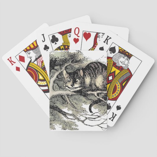 Jeu De Cartes Cheshire Chat Alice Wonderland Classic (dos)