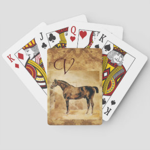 JEU DE CARTES CHEVAL ANGLAIS EN CHEVAL STABLE 