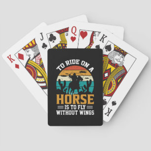 Jeu De Cartes Cheval Art À Rendre Sur Un Cheval