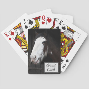 Jeu De Cartes Cheval Brown à la ferme Bonne chance