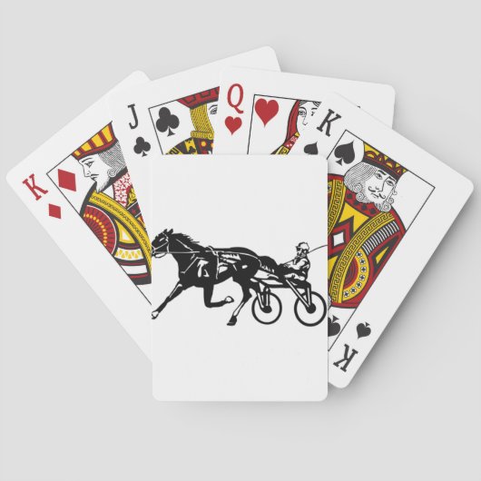 Jeu De Cartes Cheval de course d'attelages (dos)
