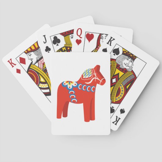 Jeu De Cartes Cheval de Dala suédois (dos)
