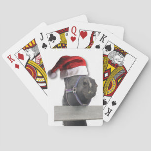 Jeu De Cartes Cheval de Noël Santa Hat