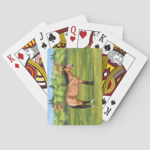 Jeu De Cartes Cheval du Quartier des Dun Buckskin