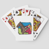 Jeu De Cartes Cheval Et Ferme Fille (dos)