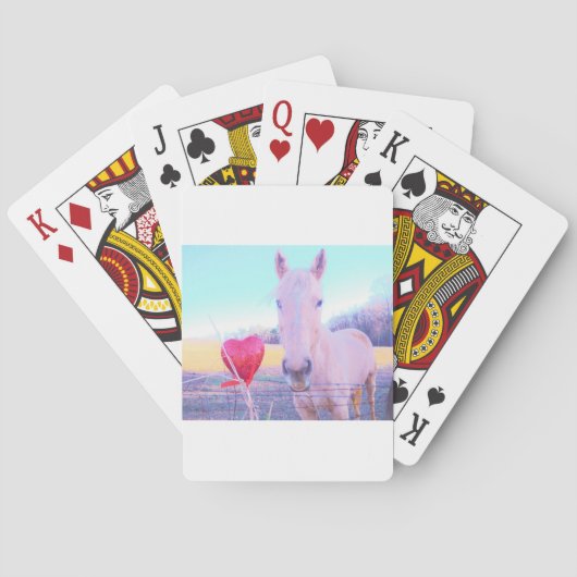 Jeu De Cartes Cheval jaune et Coeur rouge (dos)