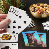 Jeu De Cartes Cheval pourpre avec Bouche verte (In Situ)