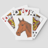 Jeu De Cartes Cheval Tête Brown Animal de ferme (dos)