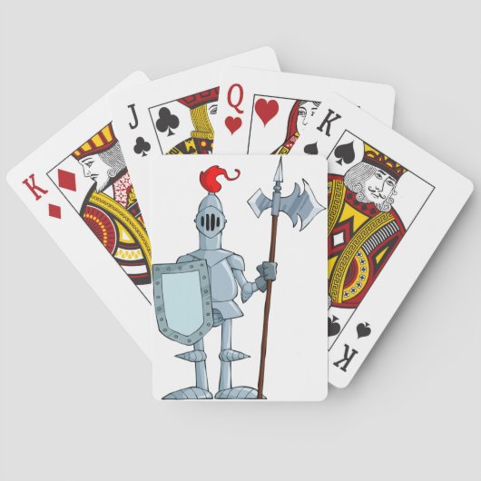 Jeu De Cartes Chevalier dans des cartes de jeu d'armure (dos)