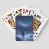 Jeu De Cartes Chevalier Pensif de la Wonderland d'hiver (dos)