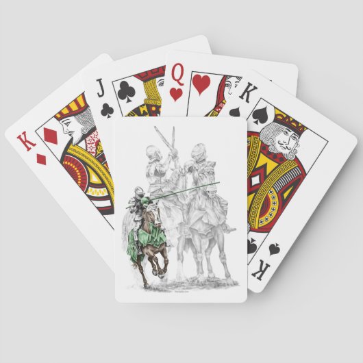 Jeu De Cartes Chevaliers de la Renaissance médiévale (dos)
