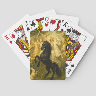 Jeu De Cartes Chevaux Majestueux Et Anges Gardiens