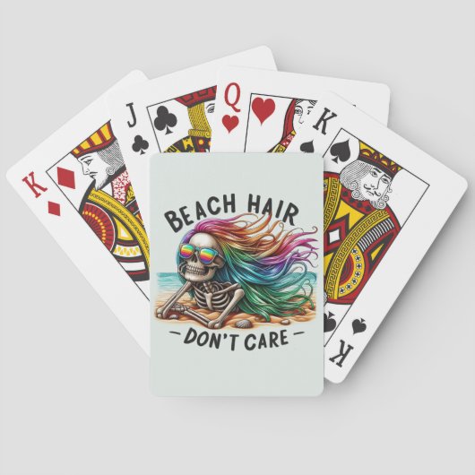 Jeu De Cartes Cheveux de plage - Squelette (2) (dos)