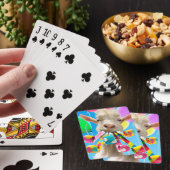 Jeu De Cartes Chèvre avec des pétards de fête (In Situ)