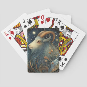 Jeu De Cartes Chèvre Capricorne Zodiaque Astrologie Céleste Anni