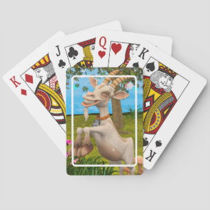 Jeu De Cartes Chèvre de dessin animé drôle Art d'animal de jardi