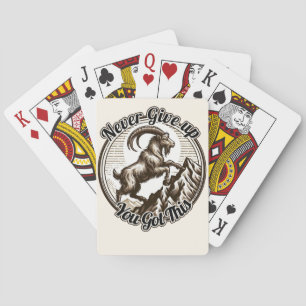 Jeu De Cartes Chèvre de montagne en train de grimper Capricorne