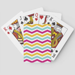 Jeu De Cartes Chevron coloré