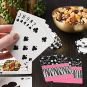 Jeu De Cartes chevron rose (In Situ)