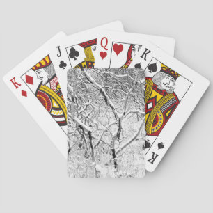 Jeu De Cartes chez soi dans la neige
