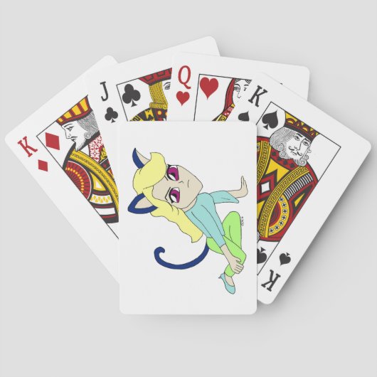 Jeu De Cartes chibi catgirl (dos)