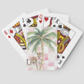 Jeu De Cartes Chic Carré Gold Palm Tree Leopard (dos)