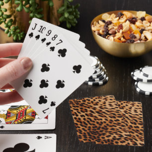Jeu De Cartes Chic Leopard Poster de animal