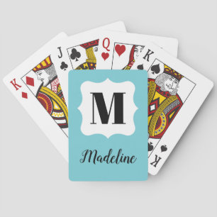 Jeu De Cartes Chic monogramme jouer cartes faire un grand cadeau
