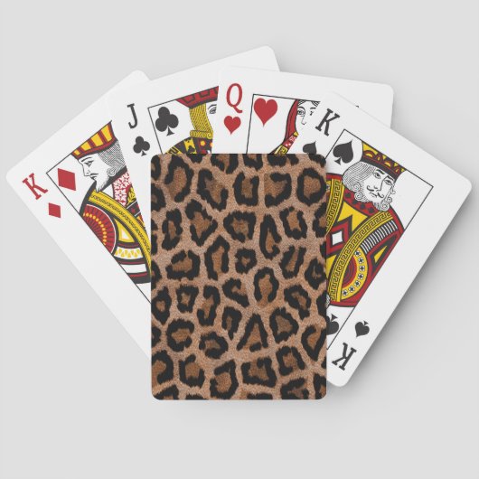 Jeu De Cartes Chic Motif Leopard tendance (dos)