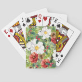 Jeu De Cartes Chic Noël Floral hiver (dos)