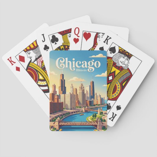 Jeu De Cartes Chicago Illinois (dos)