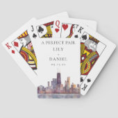 Jeu De Cartes Chicago Wedding Perfect Pair Favor (dos)