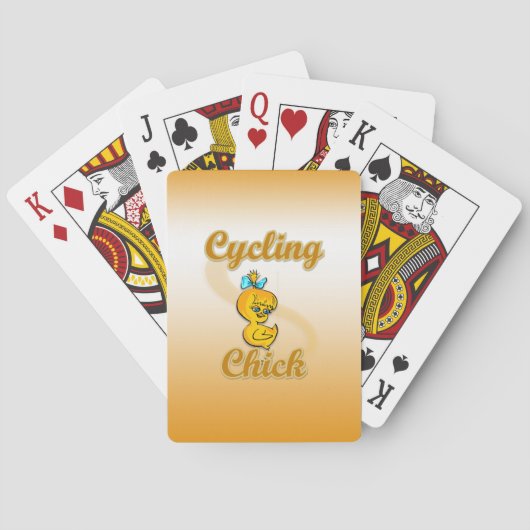 Jeu De Cartes Chick cycliste (dos)