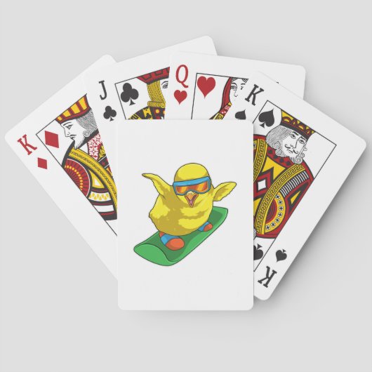 Jeu De Cartes Chick Snowboard Snowboard (dos)