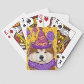 JEU DE CARTES CHIEN AKITA (dos)