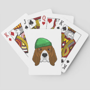 Jeu De Cartes Chien avec Beanie