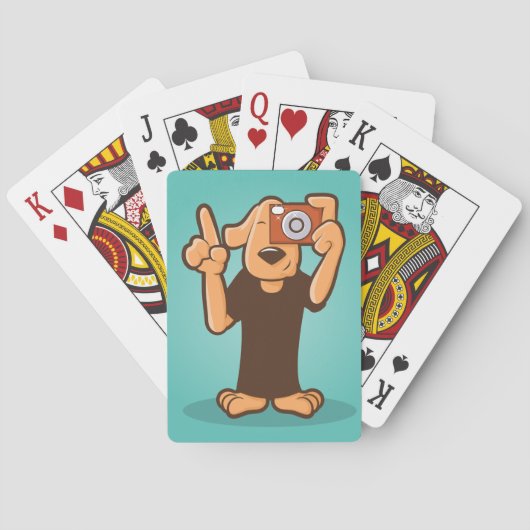 Jeu De Cartes Chien Avec Caméra (dos)