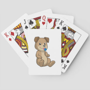 Jeu De Cartes Chien avec sucré Lollipop