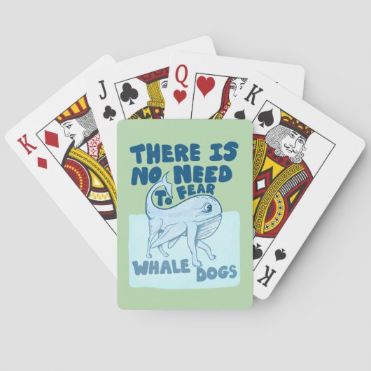 Jeu De Cartes Chien baleine créature drôle (dos)