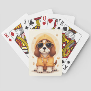 Jeu De Cartes Chien Basset Hound drôle Kawaii